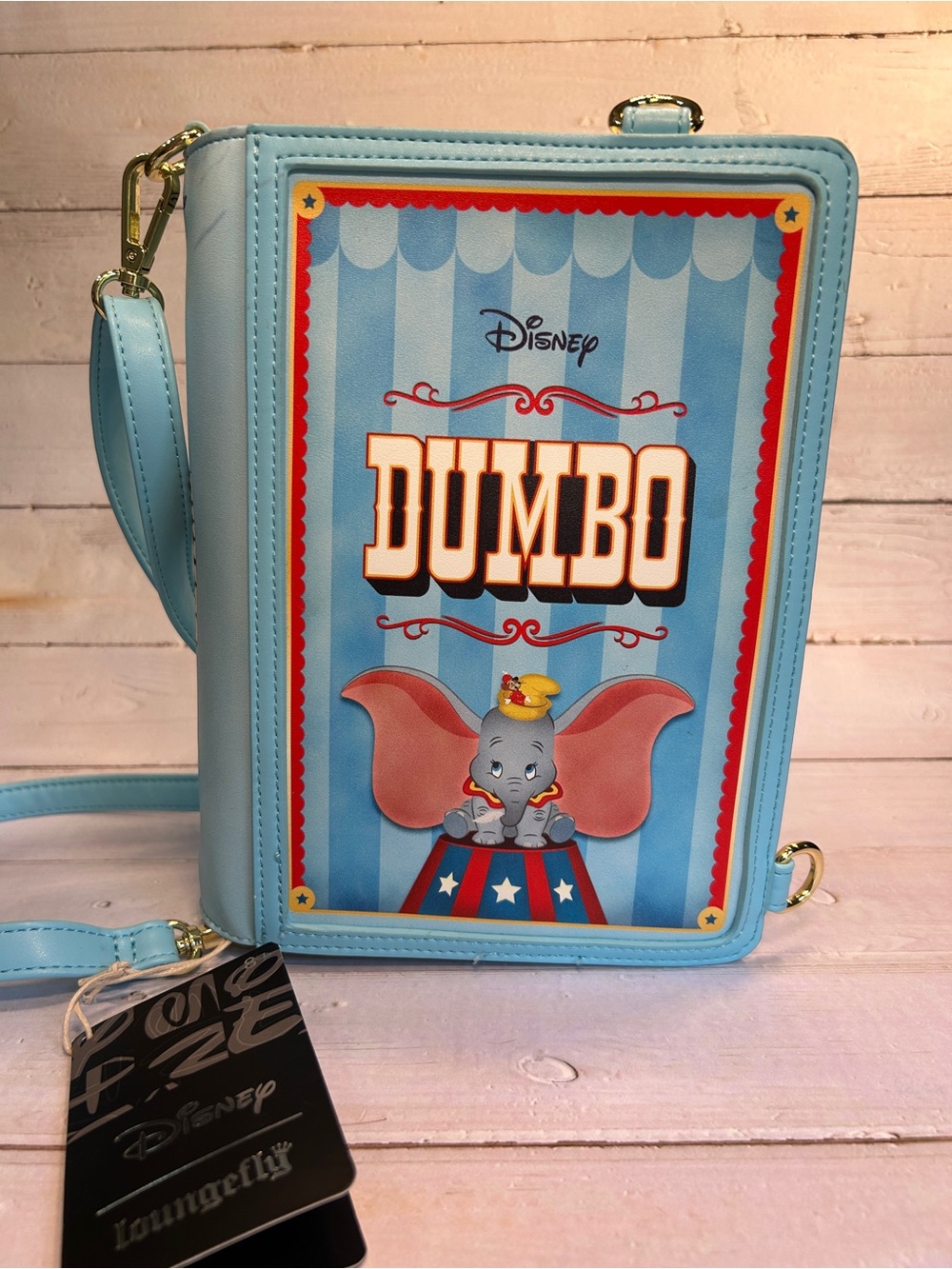 Loungefly Disney Dumbo Book Series Storybook Convertible Backpack/Crossbody Bag